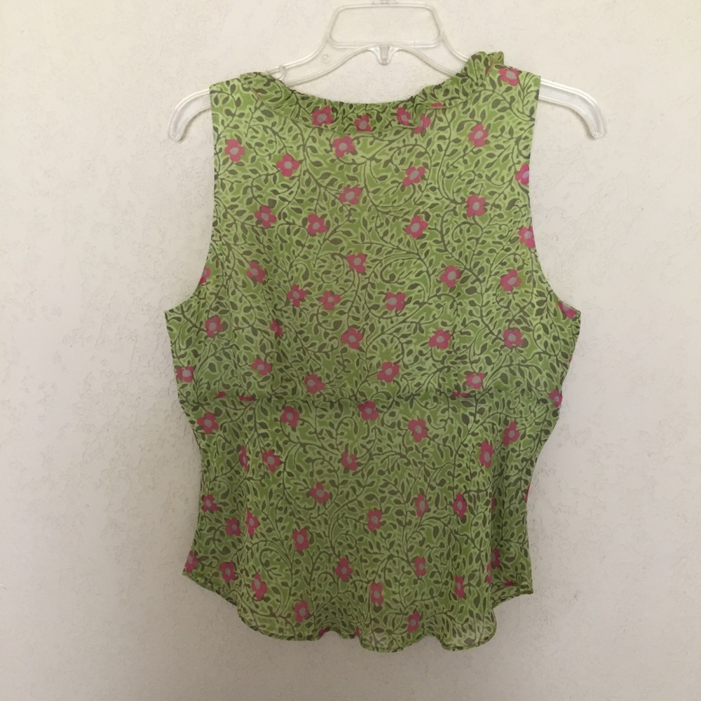 Sigrid Olsen Sleeveless Top Size 12 - image 2